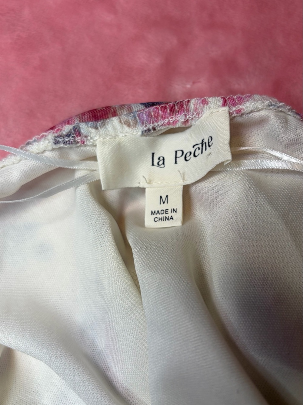 Pink Floral Ruffle Cami Top - Picture 4 of 4